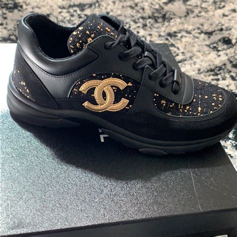 womens chanel trainers|chanel trainers all black.